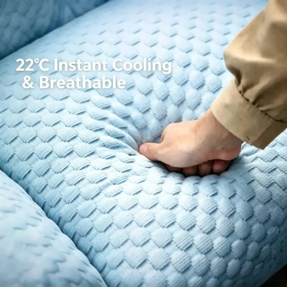 Cooling Ice Bean Sofa – Beat the Heat! Outdoor 22°C Cooling + Massage Nodes for Ultra-Relaxing Rest.Durable, Breathable, High-Resilience PP Cotton.Perfect Cooling Pet Bed for Dogs & Cats.