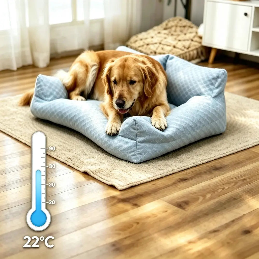 Cooling Ice Bean Sofa – Beat the Heat! Outdoor 22°C Cooling + Massage Nodes for Ultra-Relaxing Rest.Durable, Breathable, High-Resilience PP Cotton.Perfect Cooling Pet Bed for Dogs & Cats.