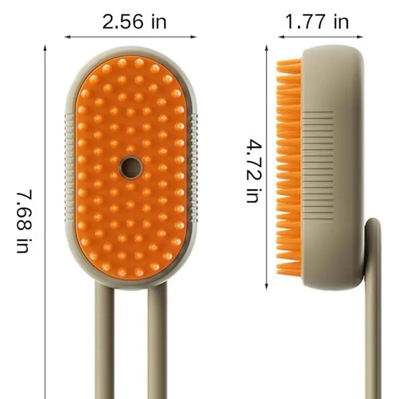 Pet Steam Brush for Shedding with Anti-Static Technology & USB Rechargeable for Dogs Cats & Other Pets